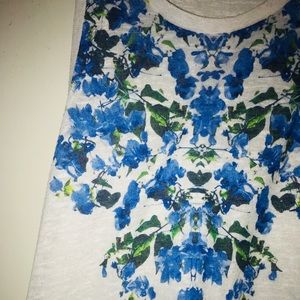 Blue flowers Blouse